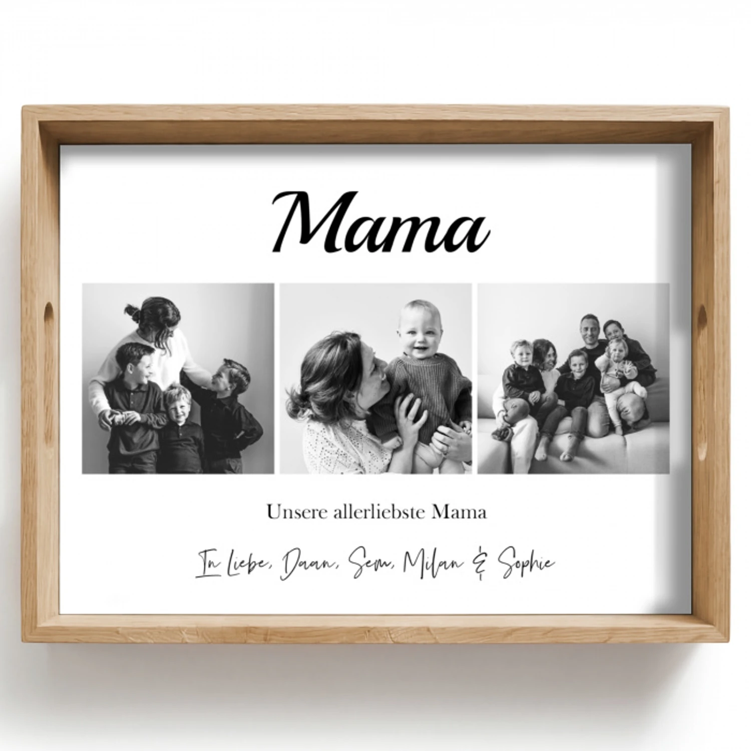 Mama - Fotocollage Dienblad Rechthoek middel -z3d_shopping