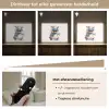 Nijlpaard - Baby dier - Dieren Light Box met batterij (Wandlamp kind) middel -USP_dimbaarNL
