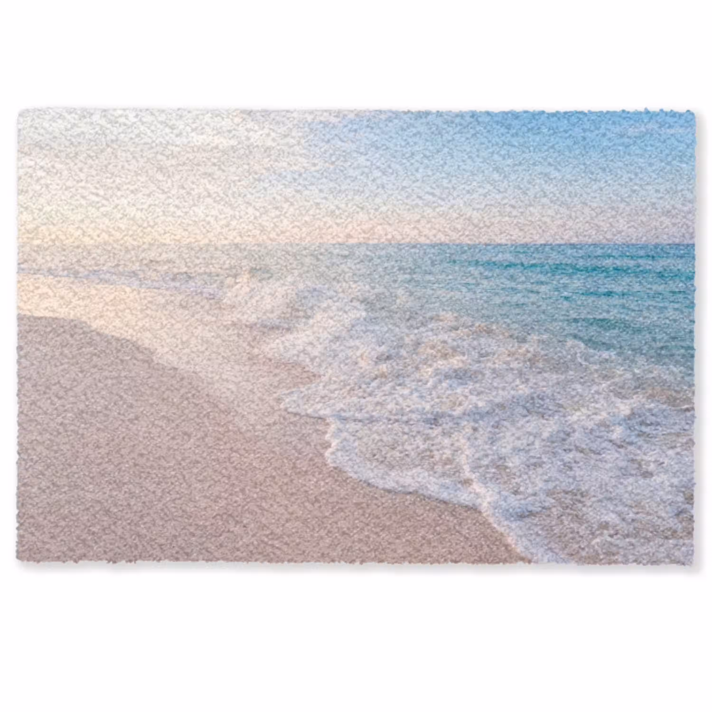 Zee - Golven - Strand - Natuur - Wit Deurmat klein -zkaufland3d