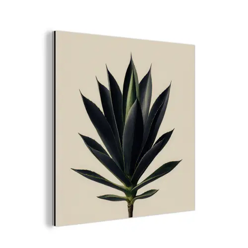Agaveplant - Symmetrisch - Groen aluminium wit klein -3d