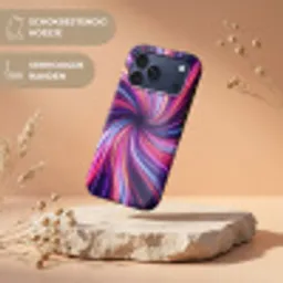 Abstract - Swirl - Futuristic - Neon Toughcase MagSafe Apple iPhone 17 Pro Max klein -USP_RandenV_NL