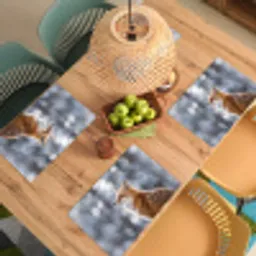 Vos - Sneeuwval - Portret - Winter - Sfeervol Placemat vinyl groot -zzsfeer5_Kitchenyeah-website