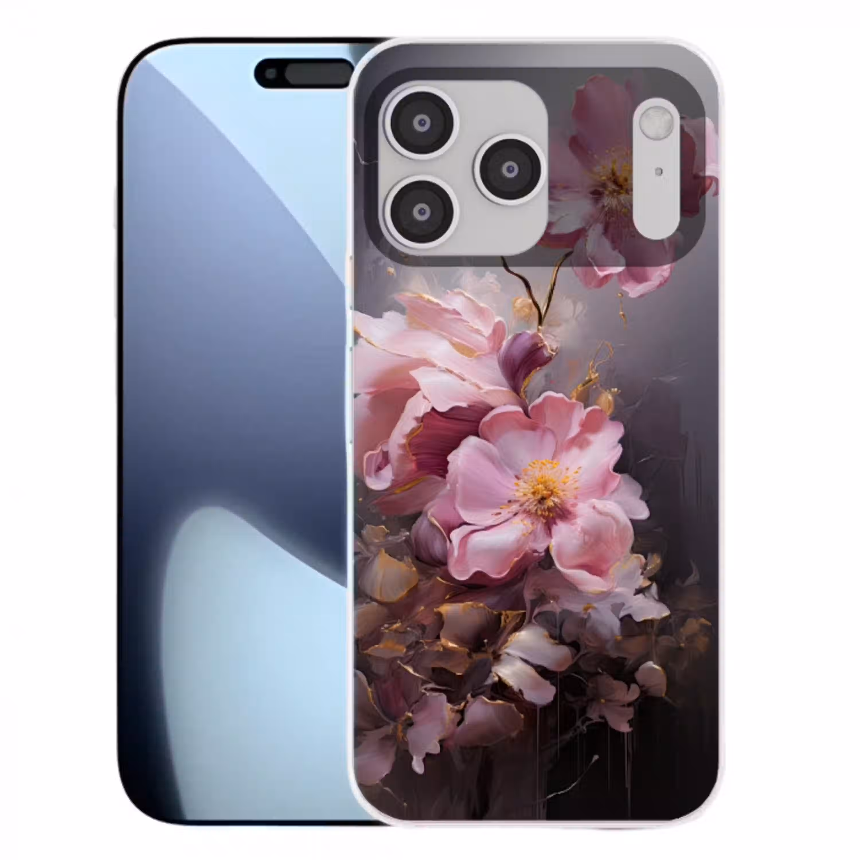 Bloemen - Roze - Stilleven - Kunst Telefoonhoesje iPhone 17 Pro Max klein -3d