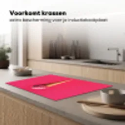 Schepijs - Roze - Hoorntje Inductie beschermer vinyl 3mm klein -sfeer1