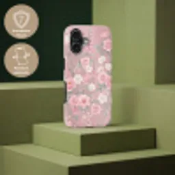 Pioenrozen - Vingerhoedskruid - Pink Toughcase MagSafe Apple iPhone 17 klein -USP_PrintM_DE