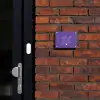 Donkerpaars - Sierlijk Naambord Rechthoek middel -sfeer1-rechthoek-S