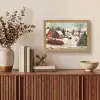 Kerstsfeer - Landelijk - Rood Light Box met kabel (Tafellamp) klein -sfeer2