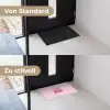 Bisou - Roze - Minimalistisch Deurmat klein -voor-na_DE