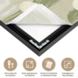 Artistiek - Modern - Groen Textielframe zwart klein 947 -USP_feed_closeupNL