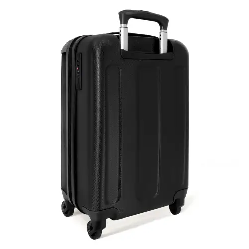 Zwart paard in galop NBS - Handbagage koffer - Kinderen Unisex middel -achterkant