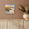 Strand - Duin - Gras - Zonsondergang - Zee aluminium wit klein -sfeer4