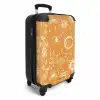 Boho - Oranje hemelpatroon NBS - Handbagage koffer - Kinderen Unisex middel -productfoto_3d