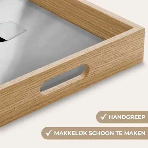 Lichtinval - Wijn - Rood - Glas Dienblad Rechthoek middel -USP_HandgreepNL