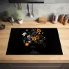 Zonnebloemen - Boeket - Kleurrijk Inductie beschermer vinyl 3mm klein -sfeer5