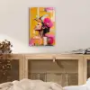 Vogel - Vrouw - Abstract - Bloem plexiglas 5mm klein -sfeer4