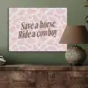 Koeienprint - Roze - Cowboy - Horse PET vilt klein -sfeer2