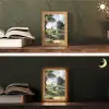 Zandpad - Groen landschap - Water Light Box met kabel (Tafellamp) klein -sfeer3