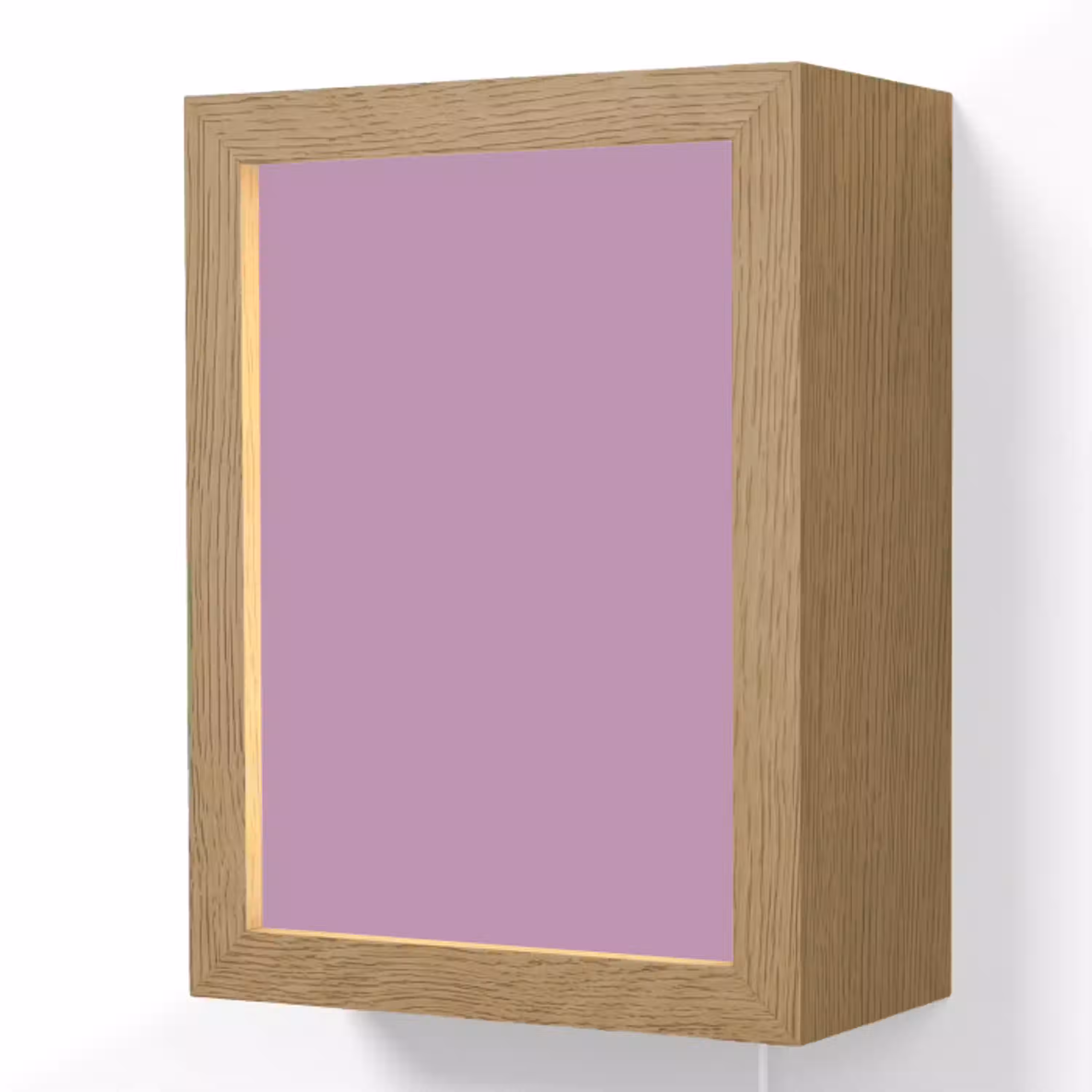 Antique - Orchid - Paars Light Box met kabel (Wandlamp) klein 929 -3d