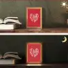 Rood - Hart- Tekst - Valentijn Light Box met kabel (Tafellamp) klein -sfeer3
