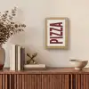 Pizza - Vintage - Decoratie - Japandi Light Box met kabel (Wandlamp) klein -sfeer2