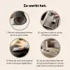 Champagne - Bed - Bubbels Inductie beschermer vinyl 3mm middel -sfeer9
