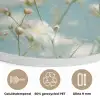 Stengels - Bloemen - Lucht - Wit Akoestische PET Vilt - Rond klein -closeup_NL
