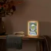 Doorkijk - Pad - Beton - Landschap Light Box met kabel (Tafellamp) klein -sfeer4