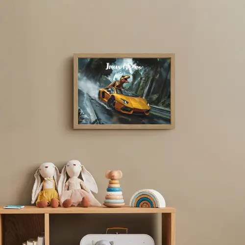 T-Rex - Auto - Regenwoud Light Box met batterij (Wandlamp kind) middel -sfeer2_kind