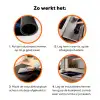 Kwal - Doorzichtig - Roze - Tentakels Inductie beschermer vinyl 3mm klein -zzzzzzz-td-werking