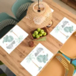 Kinderkamer - Dinosaurus - Berg - Jongens - Meisjes - Kind Placemat vinyl groot -zzsfeer5_Kitchenyeah-website