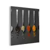 Specerijen - Lepels - Tafel - Rustiek - Kruiden aluminium wit klein -3d