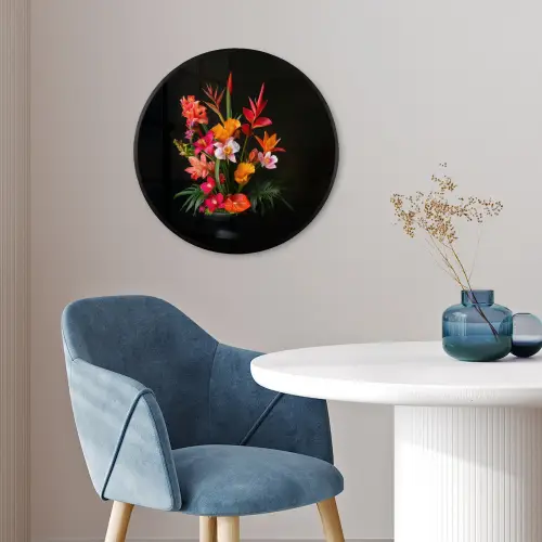 Boeket - Bloemen - Exotisch Fotolijst rond zonder passe partout klein -sfeer2