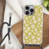 Bloemen - Roze - Getekend - Patroon Hoesje iPhone 16 Pro Max met koord klein -sfeer4