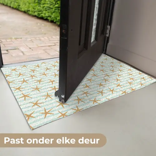 Zee - Ster - Strepen - Blauw Deurmat klein 898 -USP_NL