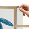 Schildpad - Blauw - Schild Light Box met batterij (Wandlamp) middel -USP_websiteprintNL