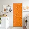 Water - Druppels - Oranje deurposter klein -sfeer5