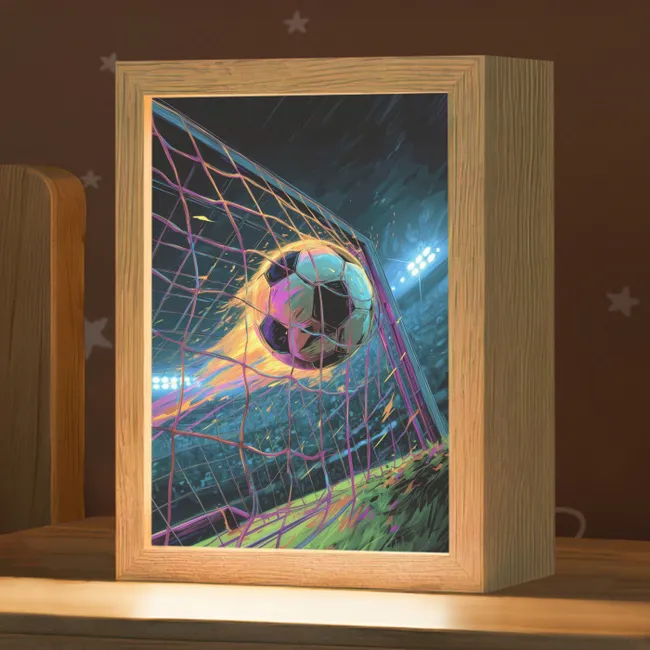 Nachtlampje - Goal - Voetbal - Vuur - Stadion