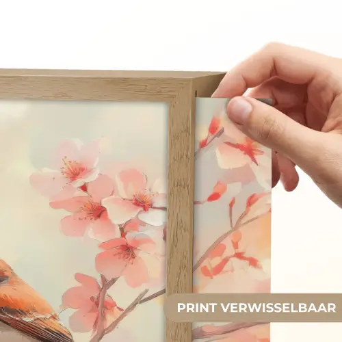 Vogels - Romantic - Bloesemtak Light Box met batterij (Wandlamp) middel -USP_websiteprintNL