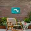 Orchidee - Bloemen - Plant - Wit - Paars Tuinposter op houten frame 2 cm dik klein -sfeer3