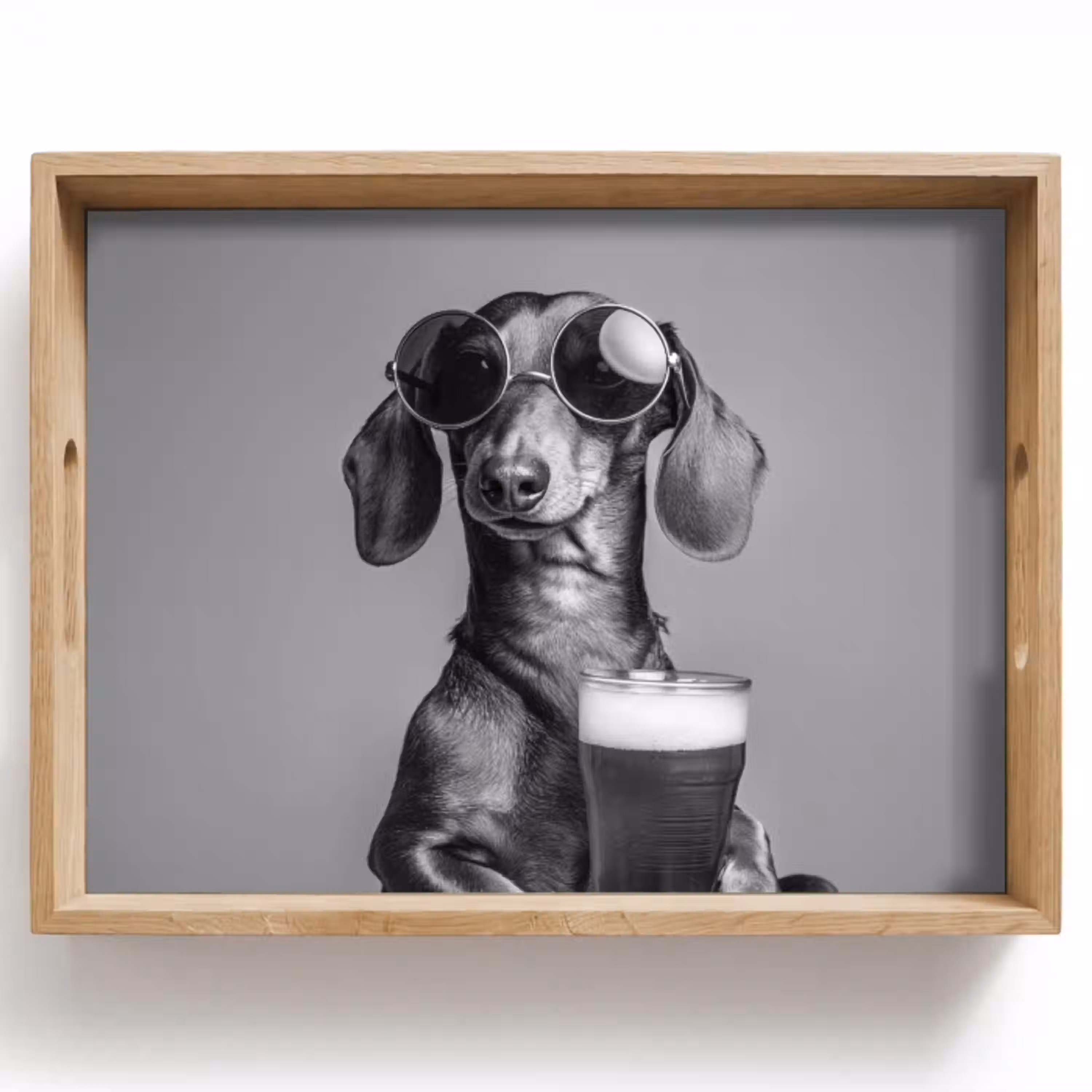 Teckel - Bier - Glas - Bril Dienblad Rechthoek middel -z3d_shopping