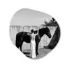 Vrouw - Paard - Artistiek Wandcirkel Organisch Forex 3mm klein -3d