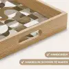 Abstract - Retro - Bruin Dienblad Rechthoek middel 911 -USP_HandgreepNL