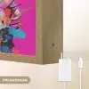 Vrouw - Portret - Abstract - Paars Light Box met batterij (Wandlamp) middel -USP_websiteoplaadbaarNL