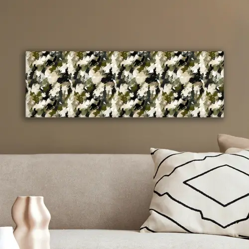 Donker - Groen - Camouflage - Schilderachtig canvas 2cm klein 828 -sfeer3
