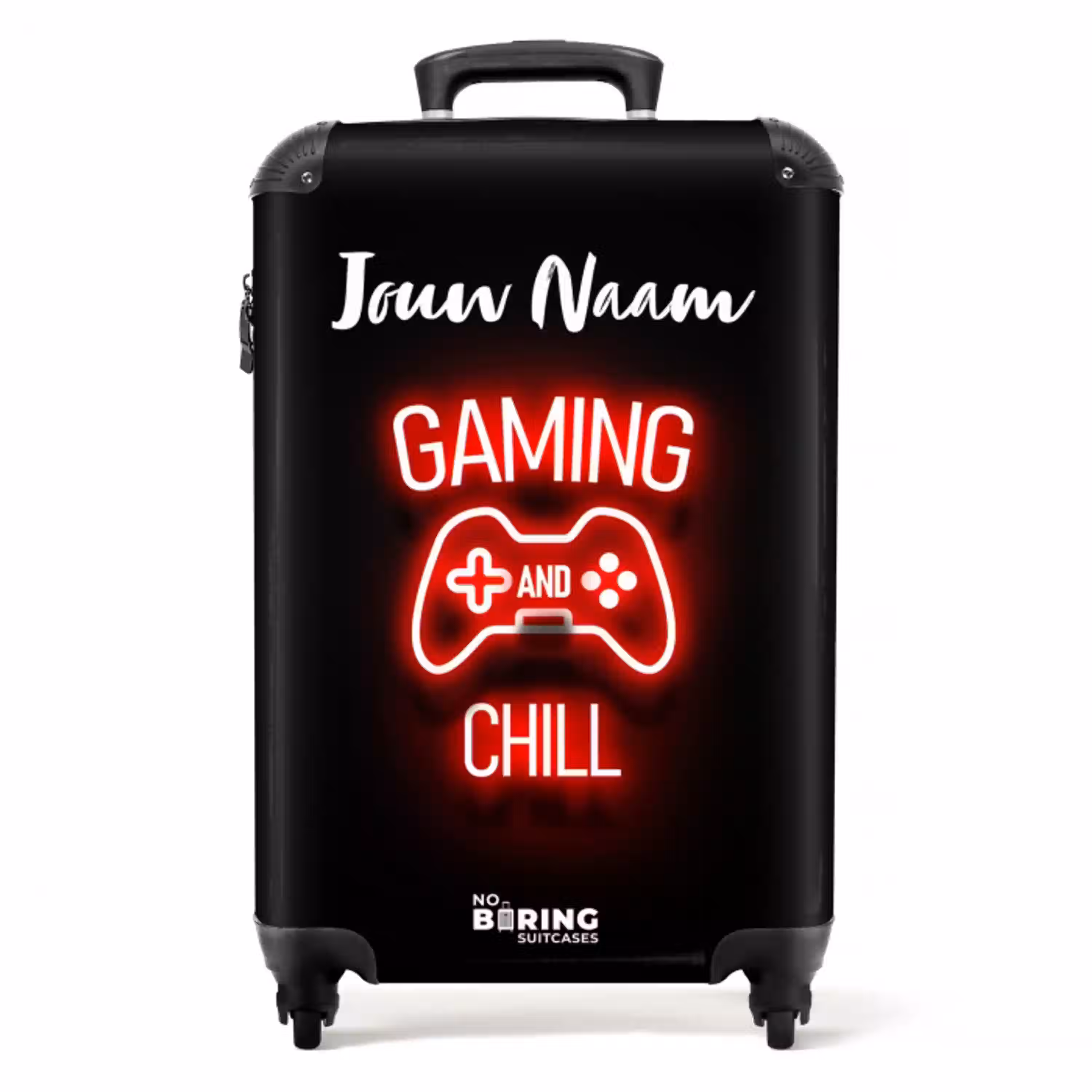 Gaming and Chill NBS - Handbagage koffer - Kinderen Unisex middel -productfoto_recht