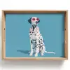 Dalmatiër - Zonnebril - Blauw Dienblad Rechthoek middel -z3d_shopping