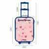 Hartjes - Patroon - Roze Kinderkoffer - Blauw klein -productfoto_formaten