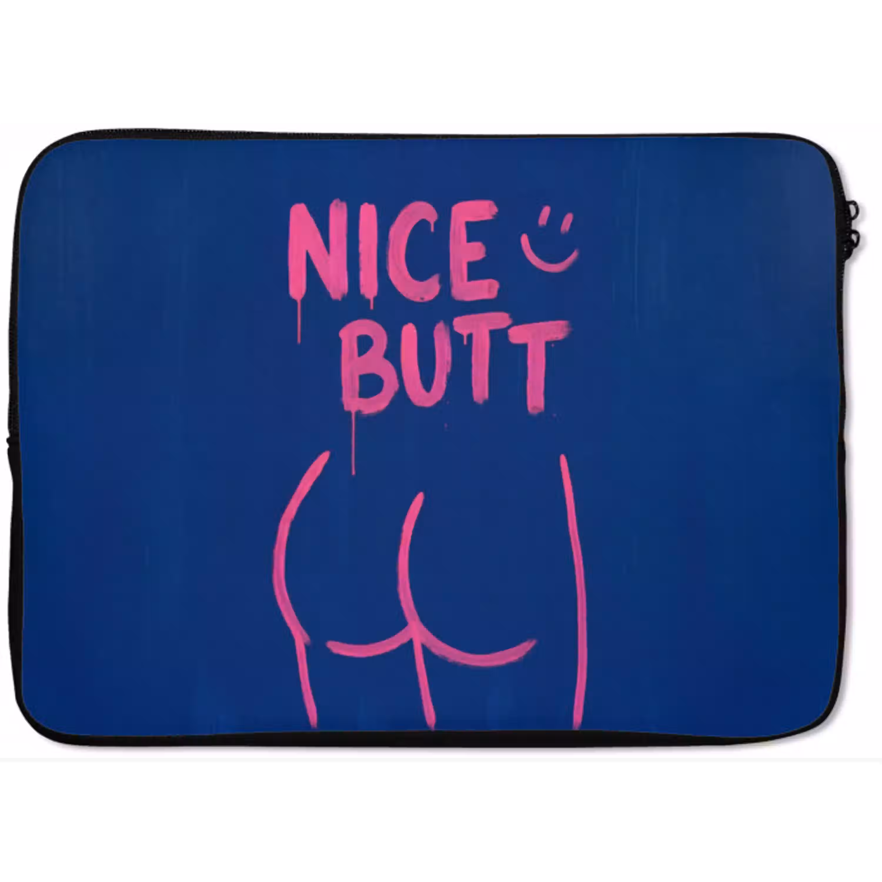 Brutaal - Grappig - Blauw laptophoes neopreen klein -zkaufland3dotto