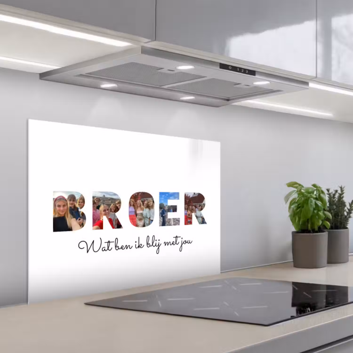 Gepersonaliseerd spatscherm - Broer - Lettercollage