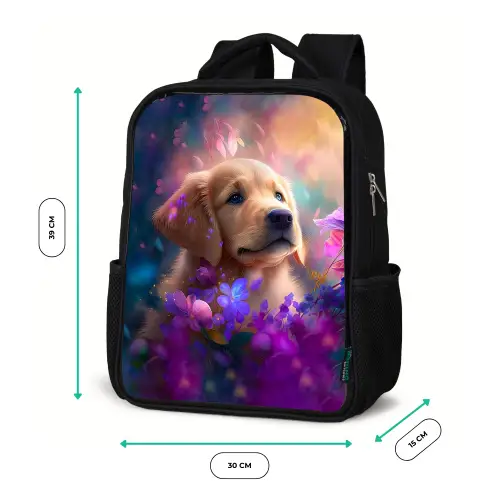 Rudy Retriever Rugzak - Zwart middel -productfoto_formaten
